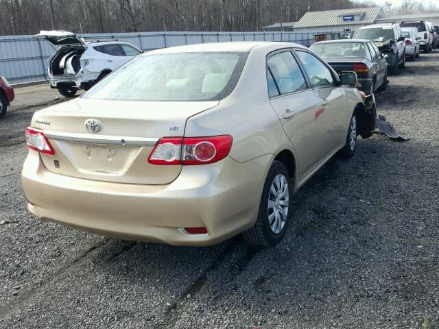 5YFBU4EE5DP186249 - 2013 TOYOTA COROLLA BA GOLD photo 4