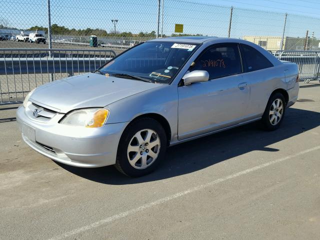 1HGEM22913L086991 - 2003 HONDA CIVIC EX SILVER photo 2