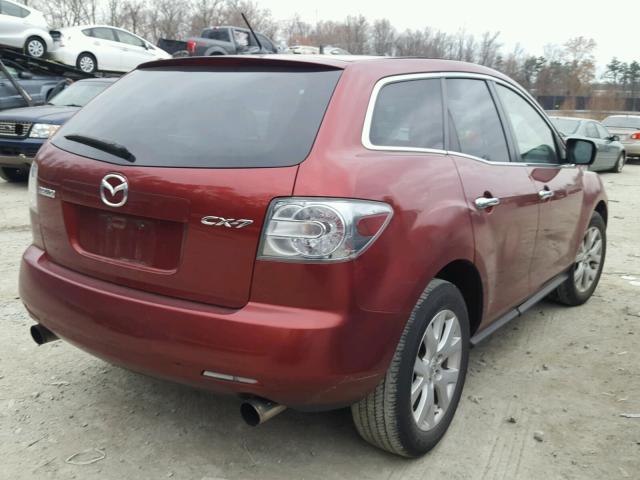 JM3ER293X80202898 - 2008 MAZDA CX-7 RED photo 4