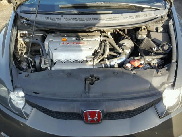 2HGFA55547H716299 - 2007 HONDA CIVIC SI GRAY photo 7