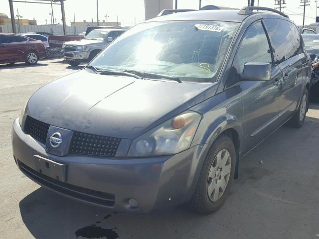 5N1BV28U06N114276 - 2006 NISSAN QUEST S SILVER photo 2