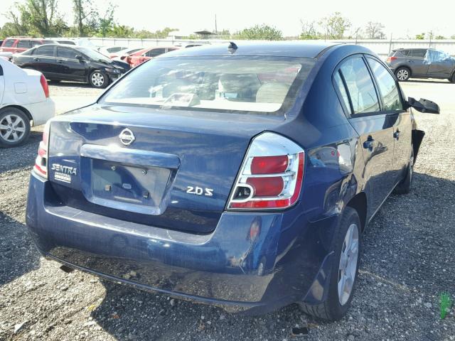 3N1AB61E97L624049 - 2007 NISSAN SENTRA 2.0 BLUE photo 4