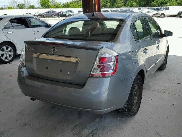 3N1AB6APXCL716427 - 2012 NISSAN SENTRA 2.0 SILVER photo 4