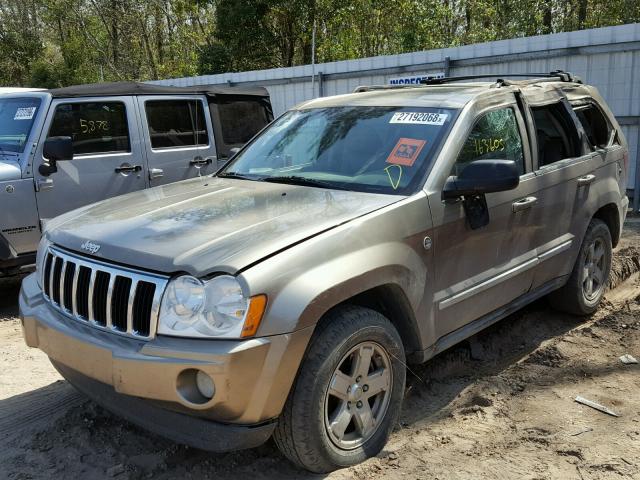 1J4HR58236C115494 - 2006 JEEP GRAND CHER GOLD photo 2