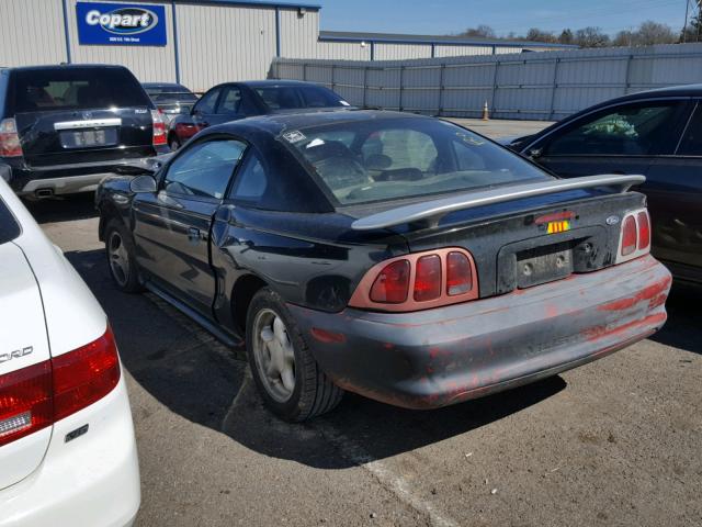 1FAFP4041WF177913 - 1998 FORD MUSTANG BLACK photo 3