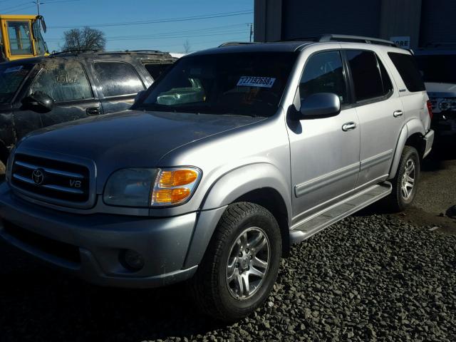 5TDBT48A34S216061 - 2004 TOYOTA SEQUOIA LI SILVER photo 2