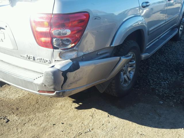 5TDBT48A34S216061 - 2004 TOYOTA SEQUOIA LI SILVER photo 9