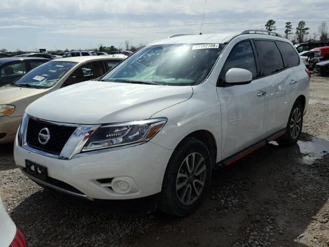 5N1AR2MM4FC679115 - 2015 NISSAN PATHFINDER WHITE photo 2