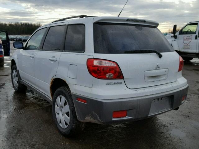 JA4LX31F85U040298 - 2005 MITSUBISHI OUTLANDER WHITE photo 3