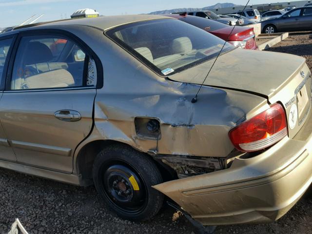 KMHWF25H43A903572 - 2003 HYUNDAI SONATA GL BEIGE photo 9