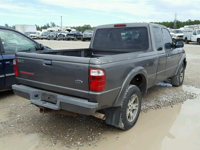 1FTYR44U64PA85064 - 2004 FORD RANGER SUP GRAY photo 4