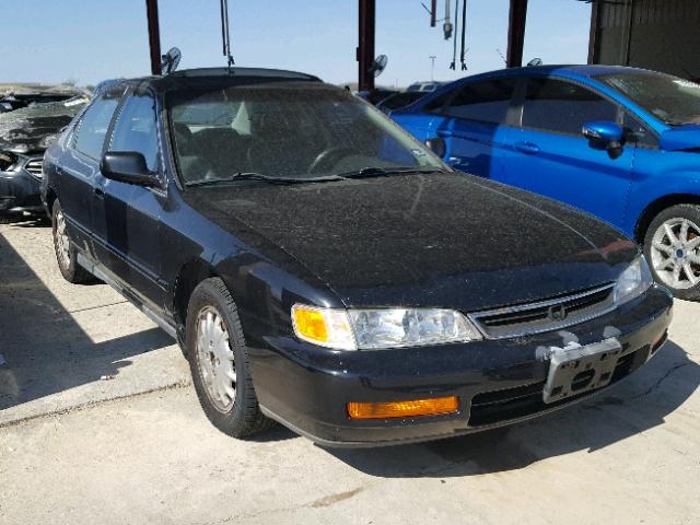 1HGCE6674VA007106 - 1997 HONDA ACCORD EX BLACK photo 1