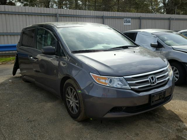 5FNRL5H60CB044719 - 2012 HONDA ODYSSEY EX GRAY photo 1