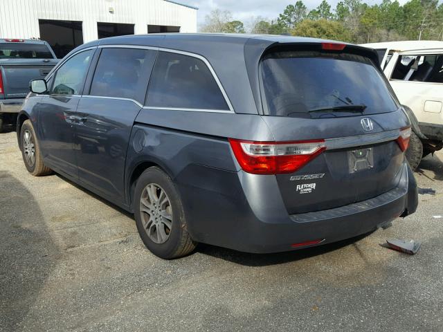 5FNRL5H60CB044719 - 2012 HONDA ODYSSEY EX GRAY photo 3