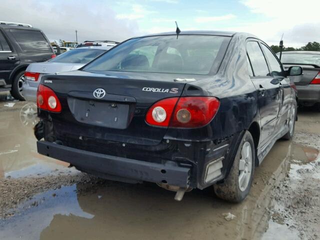 1NXBR32E66Z750315 - 2006 TOYOTA COROLLA CE BLACK photo 4