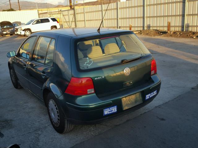 WVWGC31JXXW718189 - 1999 VOLKSWAGEN GOLF GLS GREEN photo 3