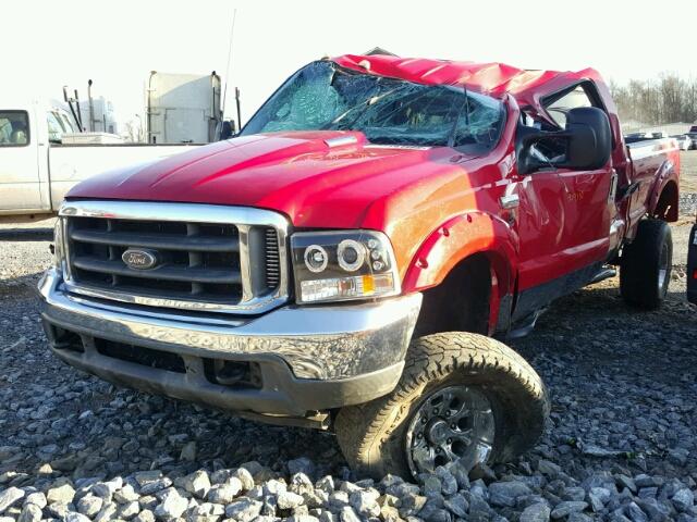 1FTWW33F71EC23277 - 2001 FORD F350 SUPER RED photo 2