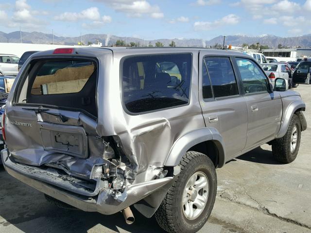 JT3GN86R720257653 - 2002 TOYOTA 4RUNNER SR SILVER photo 4