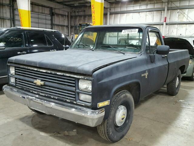 2GCGC24M1E1223979 - 1984 CHEVROLET C20 BLACK photo 2