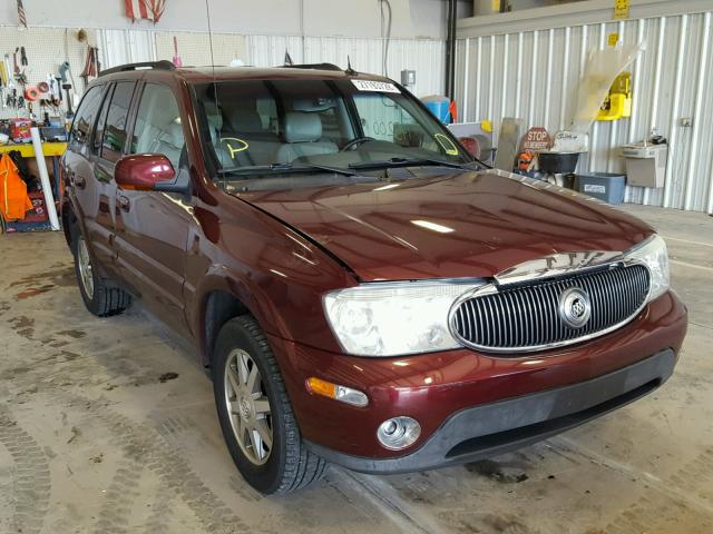 5GADT13S142292149 - 2004 BUICK RAINIER CX MAROON photo 1