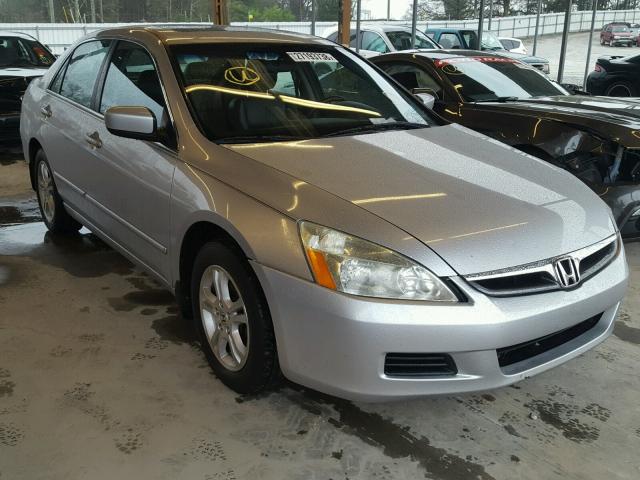 1HGCM56897A154529 - 2007 HONDA ACCORD EX SILVER photo 1