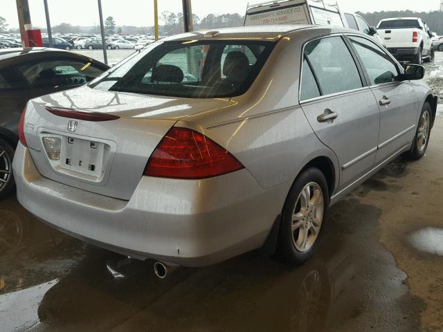 1HGCM56897A154529 - 2007 HONDA ACCORD EX SILVER photo 4