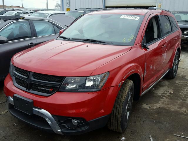 3C4PDCGB9GT233495 - 2016 DODGE JOURNEY CR RED photo 2