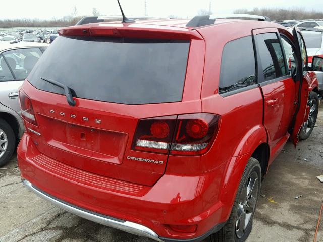 3C4PDCGB9GT233495 - 2016 DODGE JOURNEY CR RED photo 4