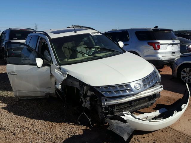 JN8AZ08T67W520238 - 2007 NISSAN MURANO SL WHITE photo 1