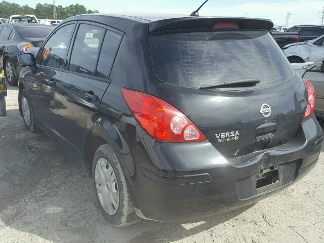 3N1BC1CP8AL373616 - 2010 NISSAN VERSA S BLACK photo 3