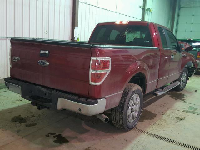 1FTPX14V89FB18412 - 2009 FORD F150 SUPER RED photo 4