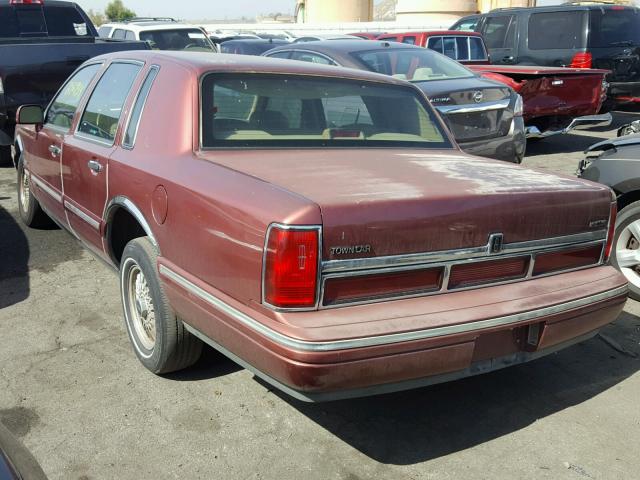 1LNLM82W4SY661936 - 1995 LINCOLN TOWN CAR S BURGUNDY photo 3