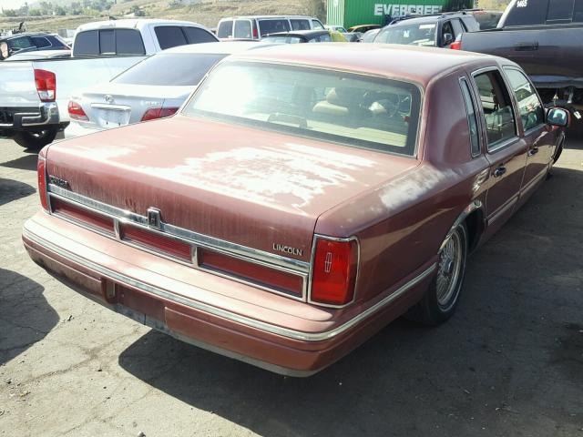 1LNLM82W4SY661936 - 1995 LINCOLN TOWN CAR S BURGUNDY photo 4