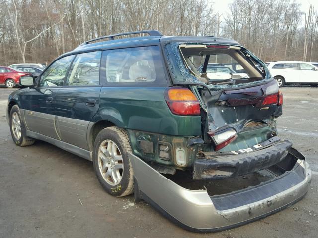 4S3BH665327624652 - 2002 SUBARU LEGACY OUT GREEN photo 3