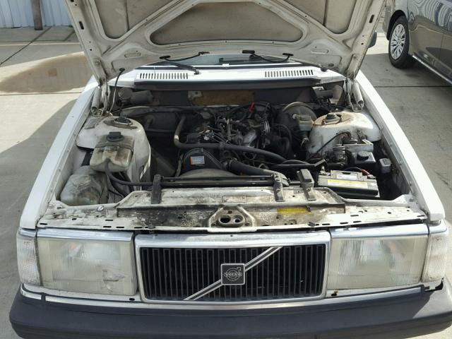 YV1AA8844L1392500 - 1990 VOLVO 240 BASE WHITE photo 7