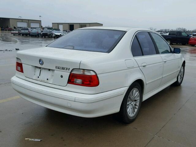 WBADT63403CK35296 - 2003 BMW 530 I AUTO WHITE photo 4