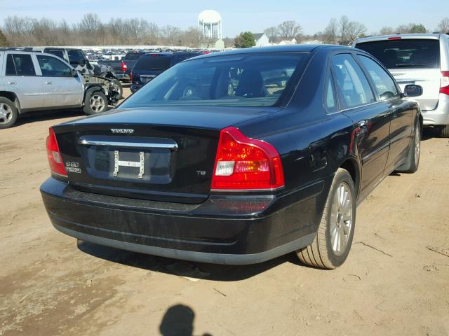 YV1TS91Z141361482 - 2004 VOLVO S80 T6 BLACK photo 4