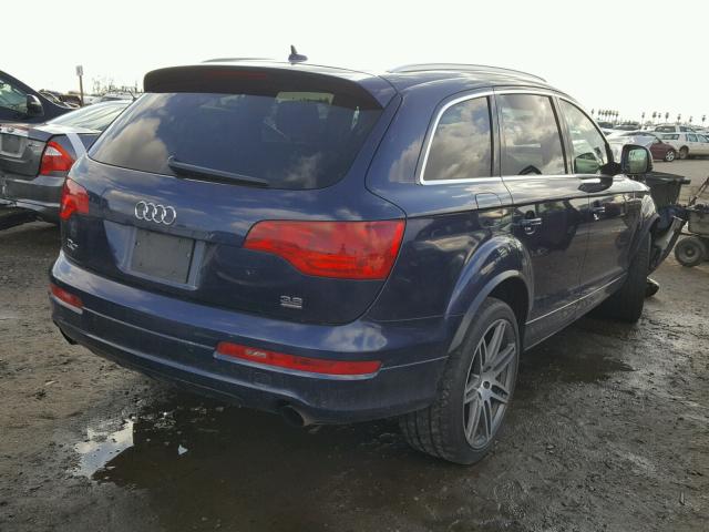 WA1EY74L38D053883 - 2008 AUDI Q7 3.6 QUA BLUE photo 4