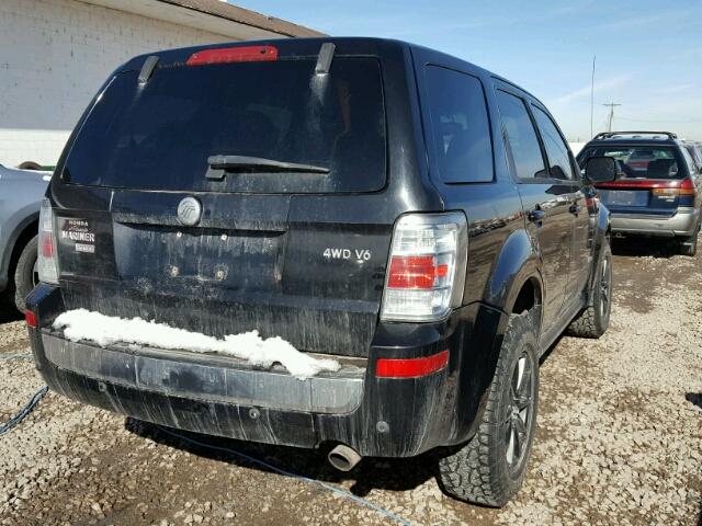 4M2CU97138KJ51638 - 2008 MERCURY MARINER PR BLACK photo 4