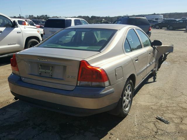 YV1RS61R522101215 - 2002 VOLVO S60 GOLD photo 4