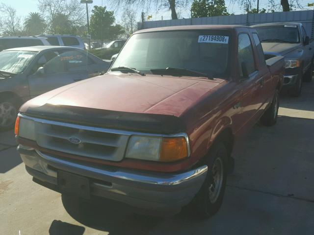 1FTCR14A3VPA63460 - 1997 FORD RANGER SUP RED photo 2