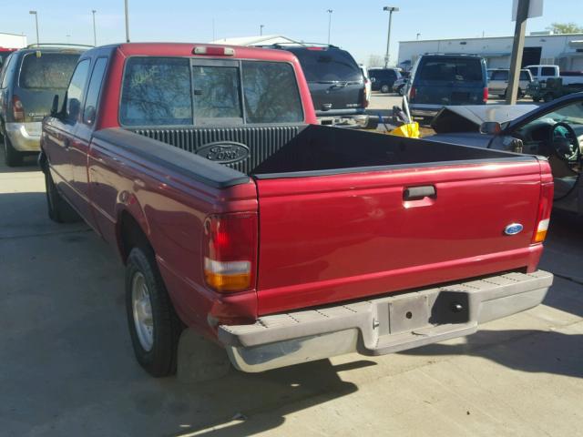 1FTCR14A3VPA63460 - 1997 FORD RANGER SUP RED photo 3