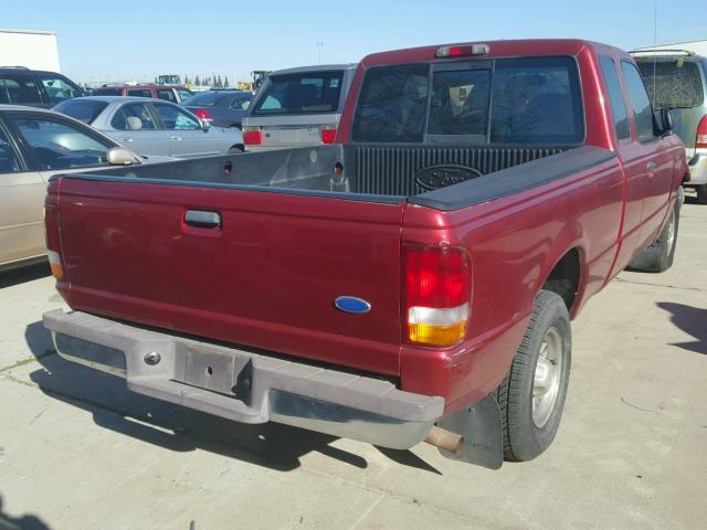 1FTCR14A3VPA63460 - 1997 FORD RANGER SUP RED photo 4