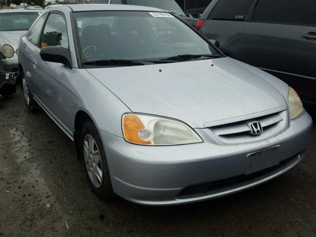 1HGEM21533L044160 - 2003 HONDA CIVIC LX SILVER photo 1