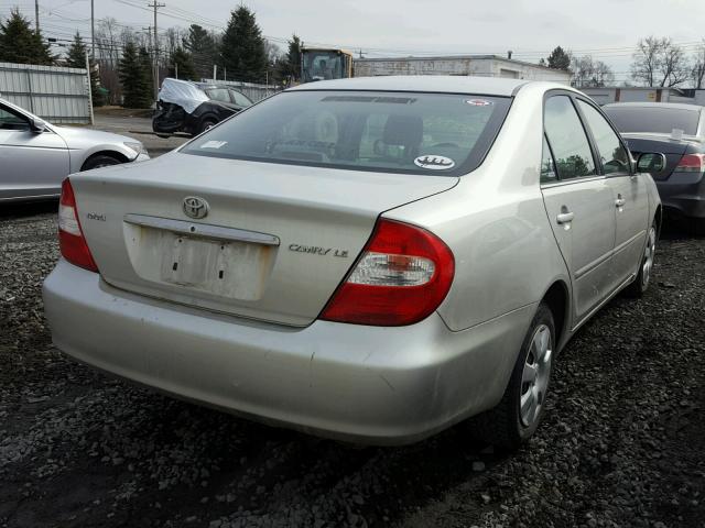 4T1BE32K13U787317 - 2003 TOYOTA CAMRY LE SILVER photo 4