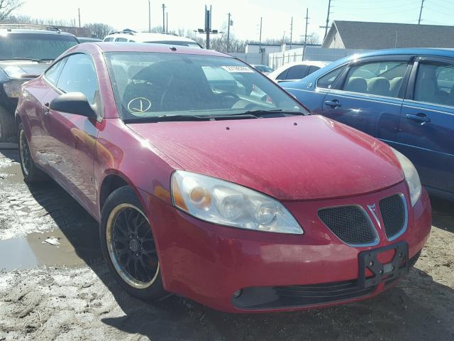 1G2ZH18N374202103 - 2007 PONTIAC G6 GT RED photo 1