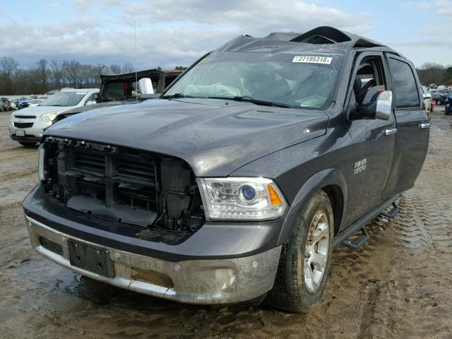 1C6RR7NT7FS695641 - 2015 RAM 1500 LARAM GRAY photo 2