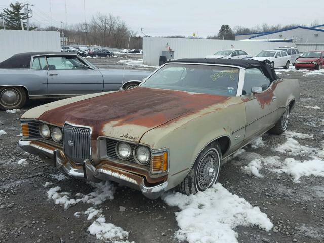 2F94Q546289 - 1972 MERCURY COUGAR GOLD photo 2