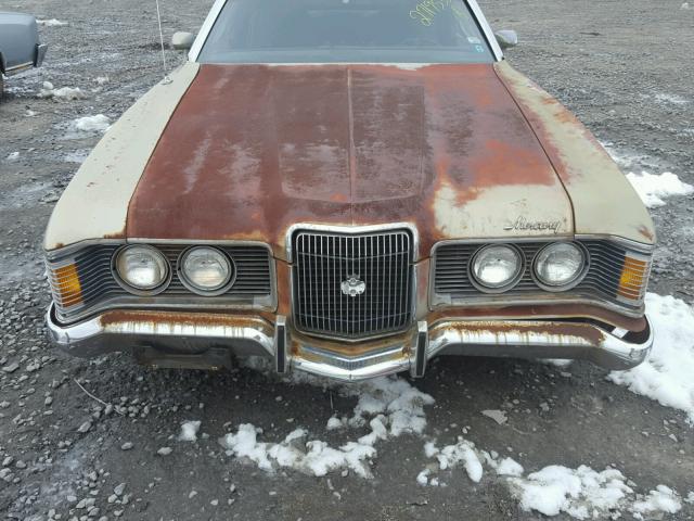 2F94Q546289 - 1972 MERCURY COUGAR GOLD photo 7