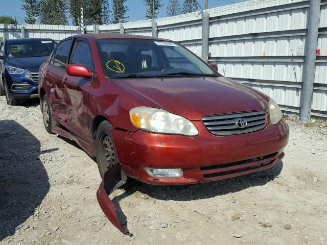 1NXBR32E14Z316137 - 2004 TOYOTA COROLLA CE RED photo 1